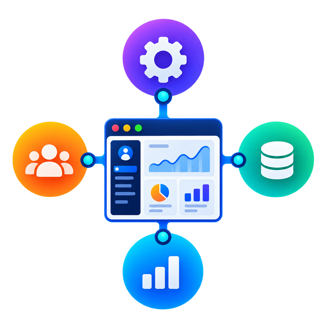 Custom dashboard and admin panel development with role-based access