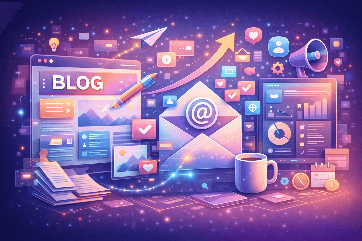 Email marketing illustration