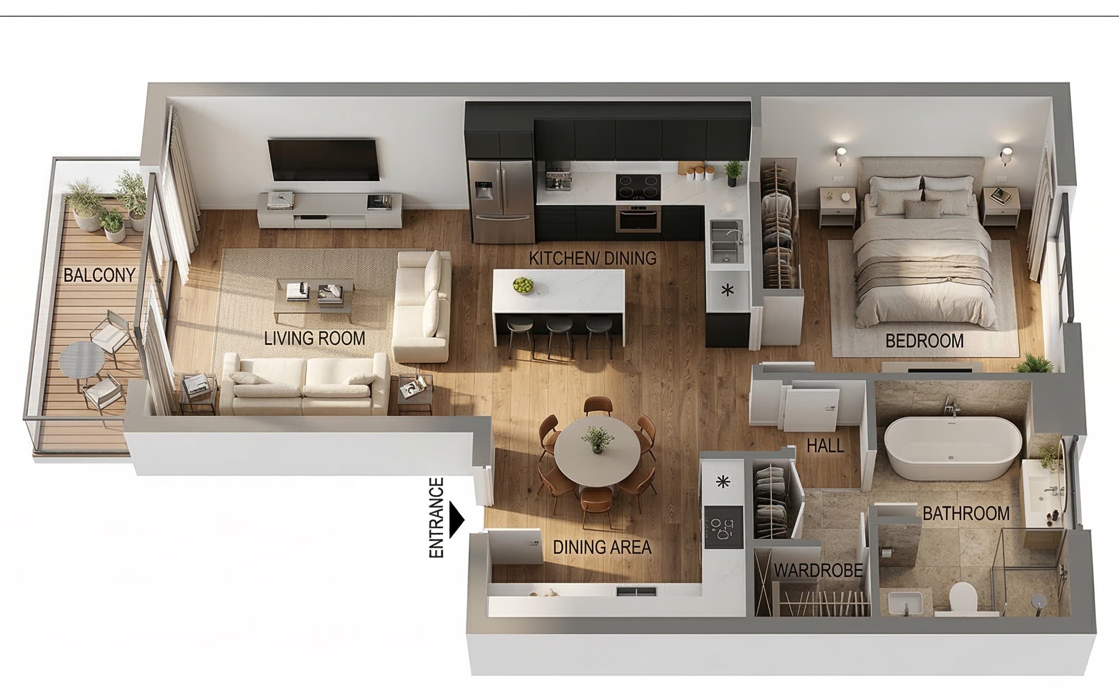 2D & 3D Floor Plan Visualization visualization 3