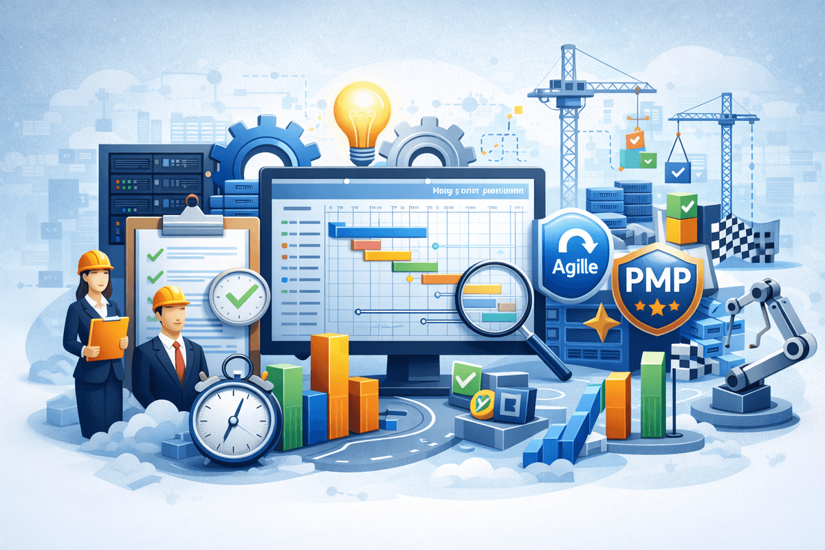 IT Project Management & Support illustration
