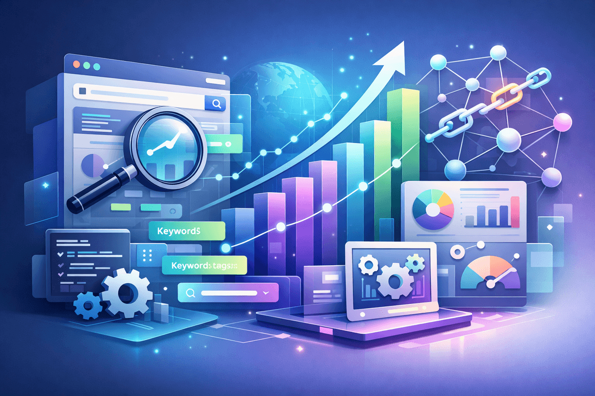 Search Engine Optimization services illustration