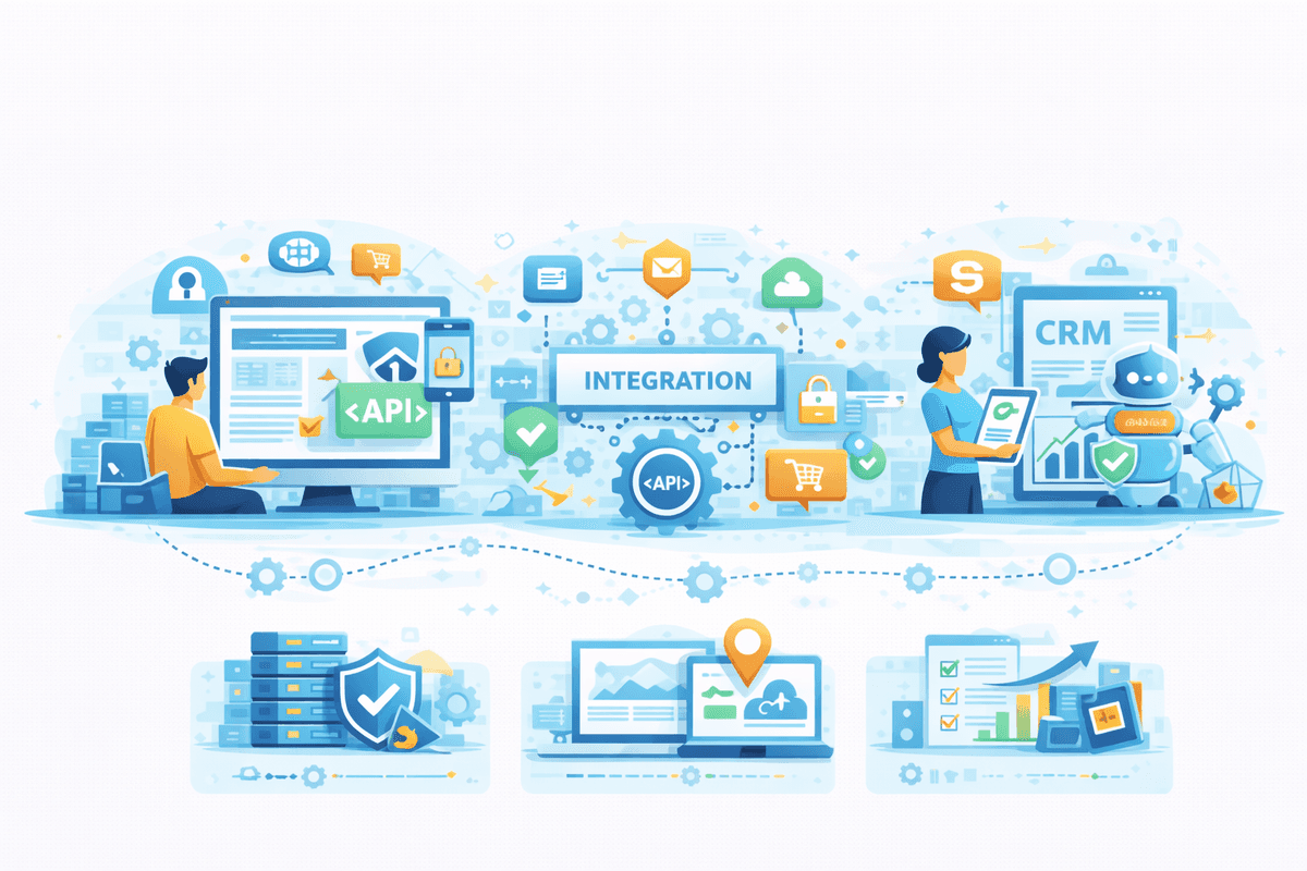 API & Third-Party Integrations illustration