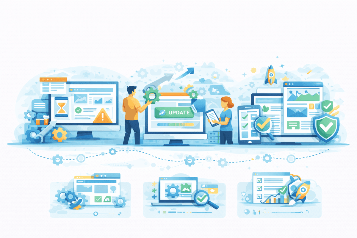 Web App Modernization illustration